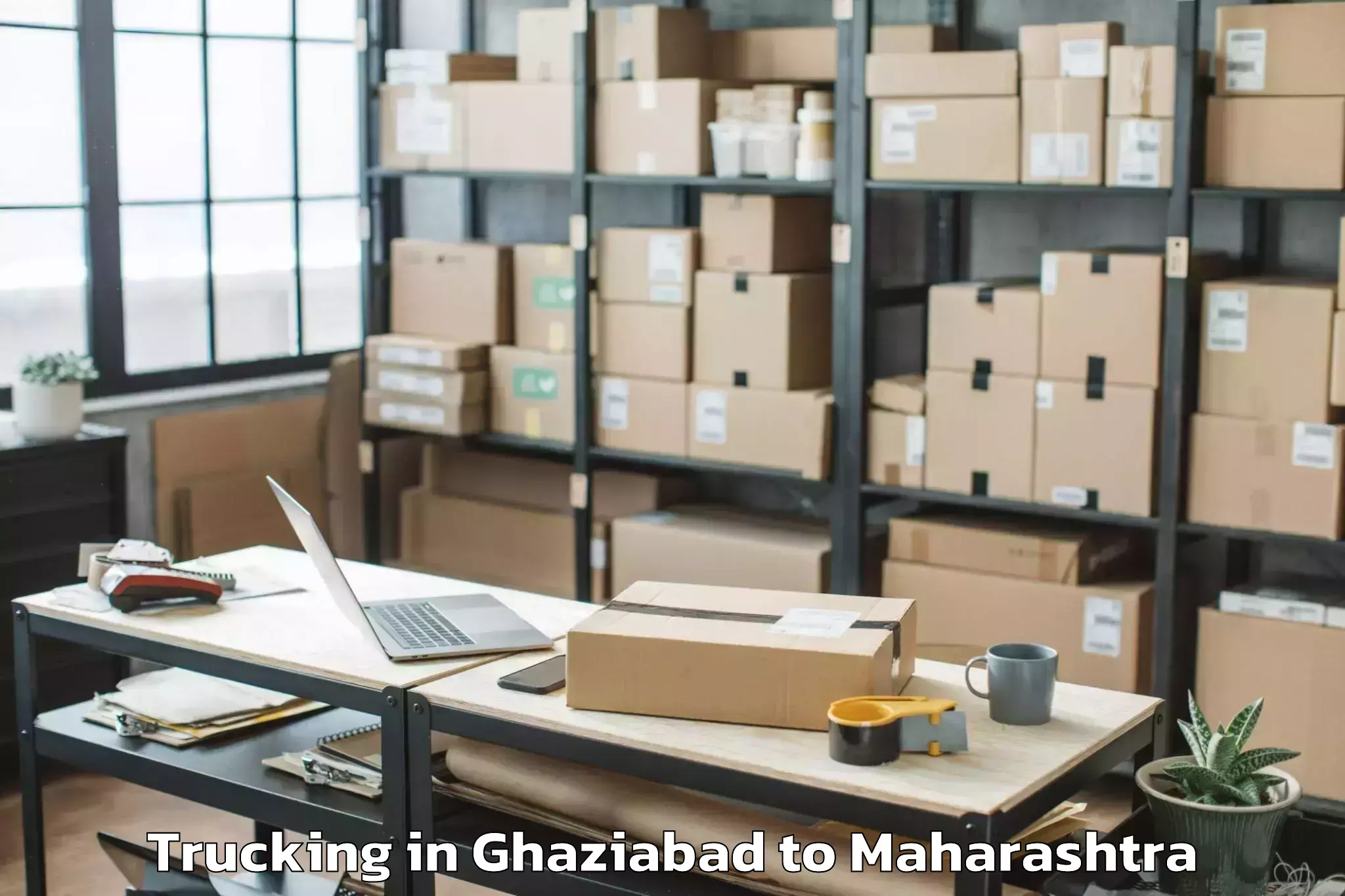 Reliable Ghaziabad to Osmanabad Airport Omn Trucking